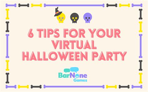 Top 6 Perfect Virtual Halloween Party Ideas | Bar None Games