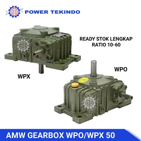 Jual Amw Gearbox Wpo Wpx Ratio Lengkap Speed Reducer Worm