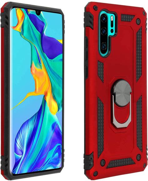 Avizar Huawei P30 Pro Etui Bi Material Sztywny Miękki Magnetyczny