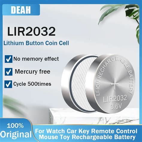 Pcs Lir Lir V Rechargeable Lithium Battery For Toy Car