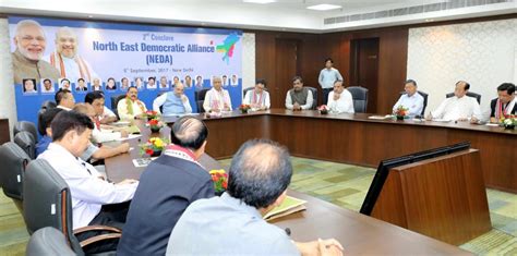 Bjp National President Shri Amit Shah Chaired A Meeting With