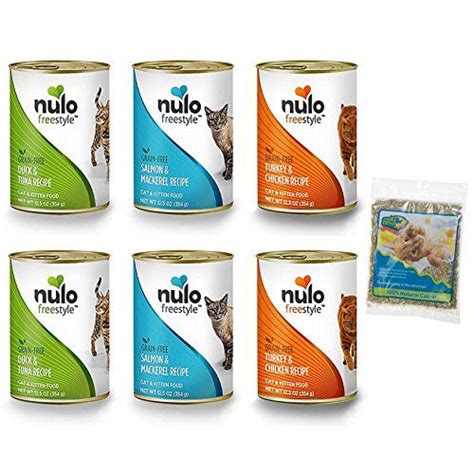 Nulo Freestyle Grain Free Wet Cat Food Variety Pack And Catnip 12 5 Oz 3 Flavors Turkey