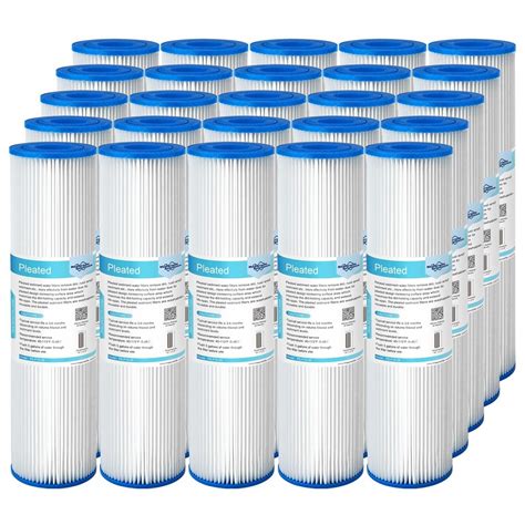 Membrane Solutions 50 Micron Pleated Polyester Sediment Water Filter 10