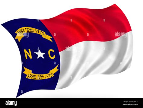 North Carolina (USA) flag Stock Photo - Alamy