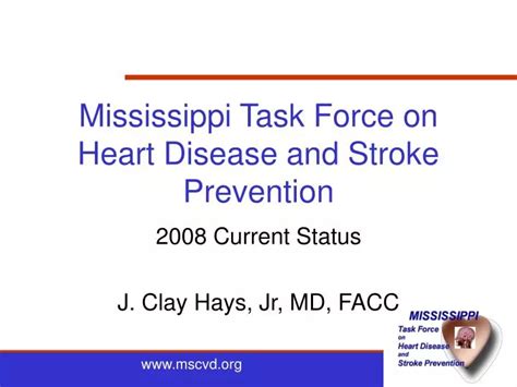 Ppt Mississippi Task Force On Heart Disease And Stroke Prevention