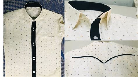 Designer Shirt Collar Stitching Shirt Patti Shirt Solder Designs