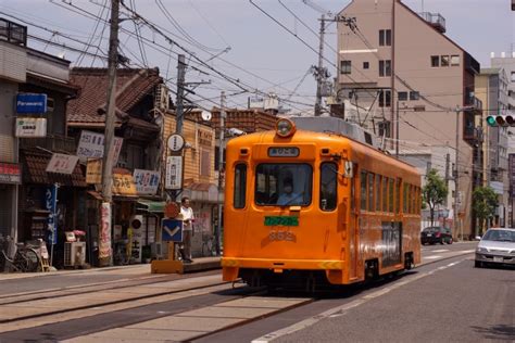 阪堺電気軌道モ351形電車 住吉鳥居前停留場 鉄道フォト・写真 By 直角カルダンさん レイルラボraillab