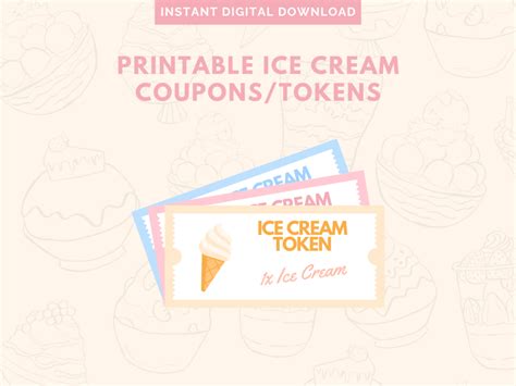 Ice Cream Coupons Treat Yourself To Sweet Indulgences Printables My Way