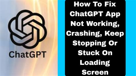 How To Fix Chatgpt App Not Working Crashing Keep Stopping Or Stuck On