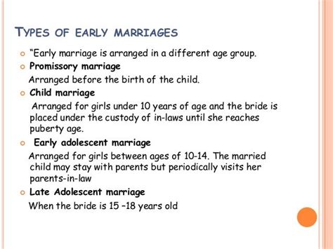 Socio Psychological Effect Of Early Marriages