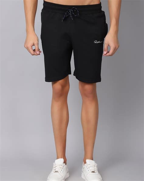 Buy Mens Black Slim Fit Shorts Online At Bewakoof