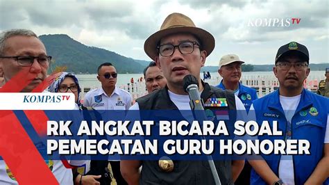 Ridwan Kamil Angkat Bicara Pasca Guru Honorer Dipecat Karena Kritik Di