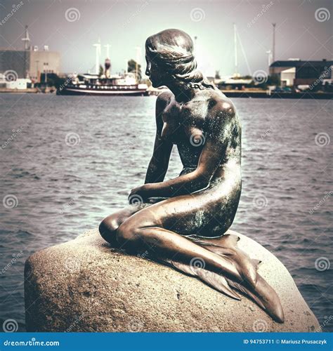 The Little Mermaid Is A Bronze Statue By Edvard Eriksen, Depicting A ...