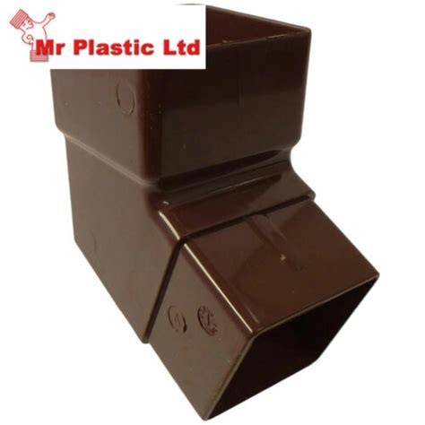 Freeflow 114mm Square Gutter And 65mm Square Down Pipe Fittings In Brown