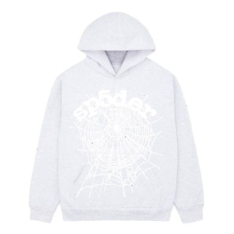 Spider Worldwide Sp5der Heather Grey Og Web Hoodie Grailed