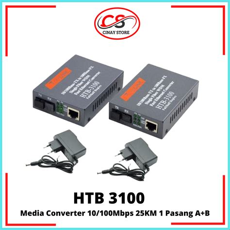 HTB 3100 A B HTB3100 A B 25KM Fiber Optic Media Converter 10 100Mbps