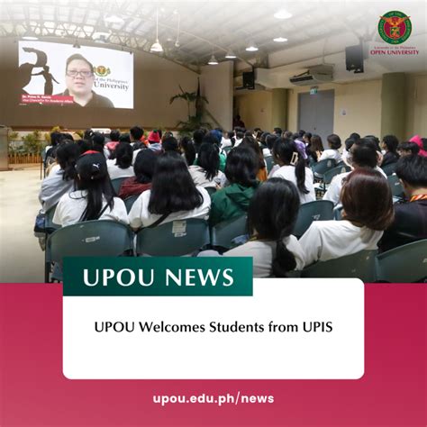 UPOU Welcomes Students from UPIS - University of the Philippines Open ...