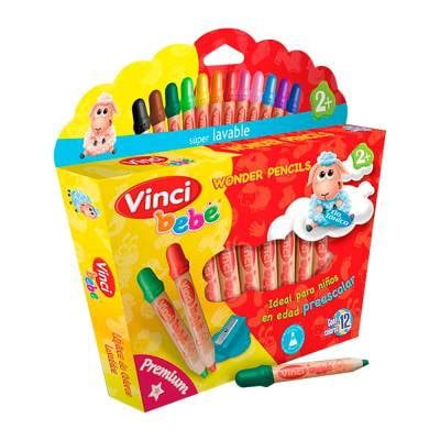 Lápices de colores Vinci bebé 12 pzas Walmart