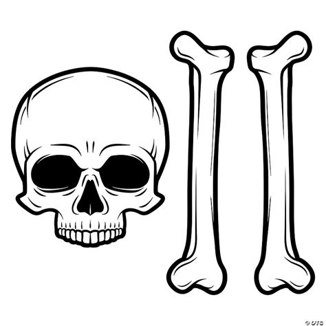 Bulk 48 Pc. Skull & Bones Cutout Halloween Decorations - Discontinued