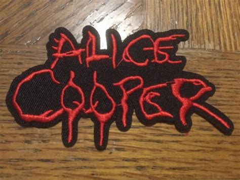 Alice Cooper Patch Embroidered Iron Sew On 4” X 225” Rock Band Music