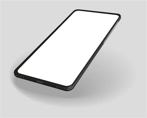 Premium Vector Smartphone Mockup With Blank Screen Cellphone Frame