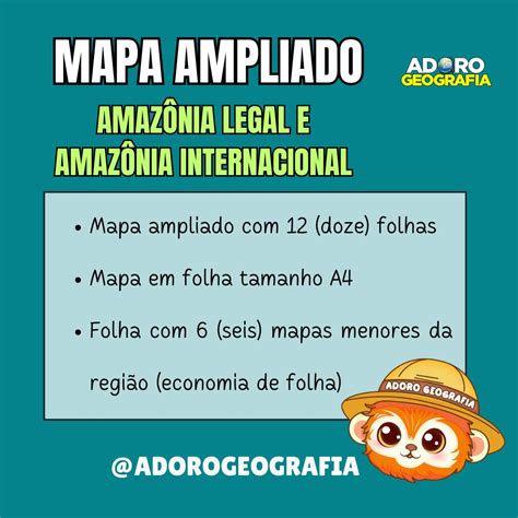 Mapa Ampliado da Amazônia Legal e Internacional – Adoro Geografia