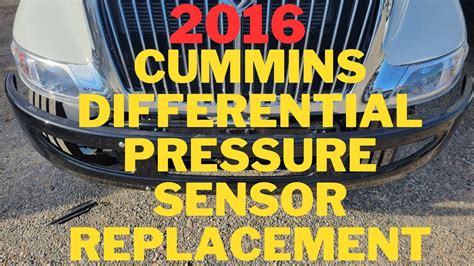 Cummins Differential Pressure Sensor Replacement Youtube