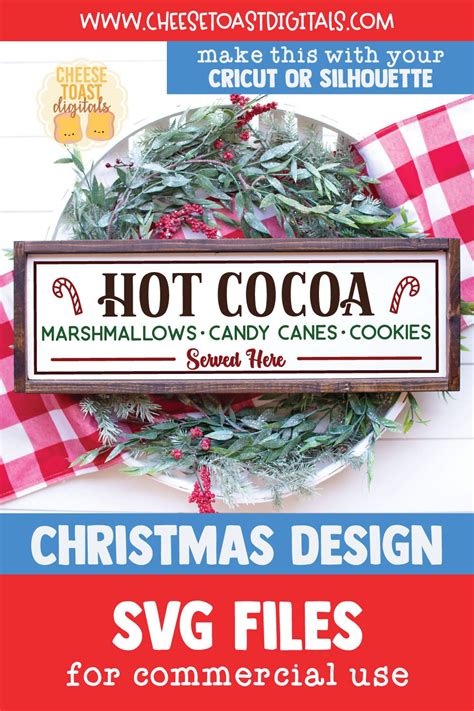 Hot Cocoa Served Here SVG Hot Cocoa Bar Farmhouse Sign Etsy