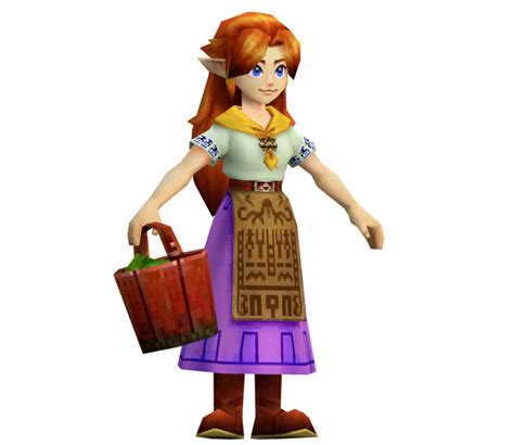 3ds The Legend Of Zelda Ocarina Of Time 3d Malon Adult The Models Resource