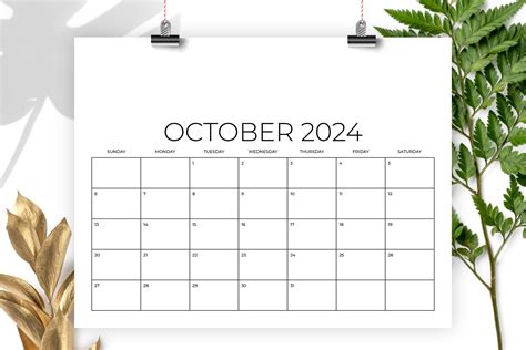 X Inch Calendar Template By Running With Foxes Thehungryjpeg