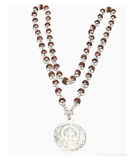 God Ayyappa Swamy Pendant With Rudraksha Mala In 92 5 Sterling