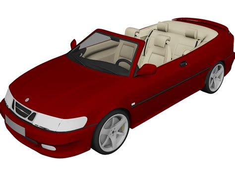 Saab 9 3 Convertible 3d Model 3d Cad Browser