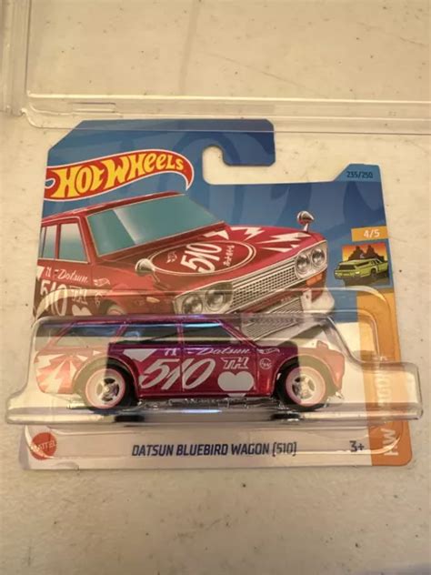 TARJETA CORTA ROSA Hot Wheels 2023 Super Treasure Hunt Datsun Bluebird Wagon 510 EUR 382 95
