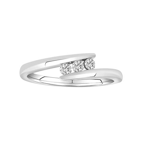 Ring with .15 Carat TW of Diamonds in 10kt White Gold - Paris Jewellers