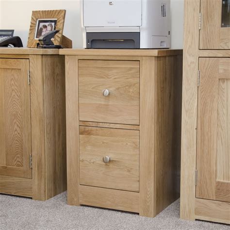 Torino Solid Oak Furniture Two Drawer Filing Cabinet Sale