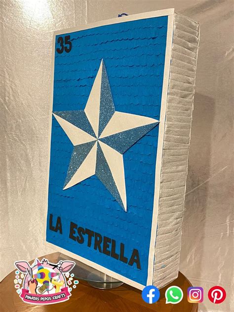 Piñata lotería mexicana la estrella Lotería mexicana Piñatas Piñata