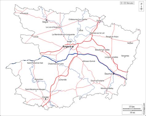 Maine Et Loire Carte G Ographique Gratuite Carte G Ographique Muette