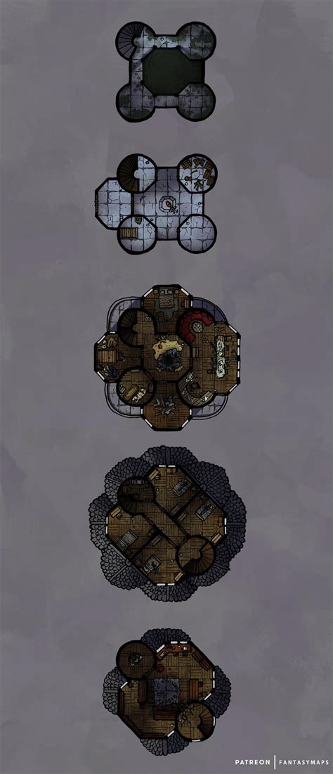 Towering tower [22x23] : r/battlemaps