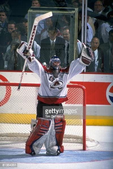 Stanley Cup Finals Colorado Avalanche Goalie Patrick Roy Victorious