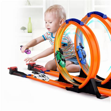 Doble Pista Looping Juguete Tipo Hotwheels Ni Os Con Carro Fricci N