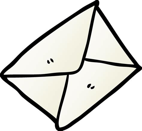 cartoon line art envelope 12669332 Vector Art at Vecteezy