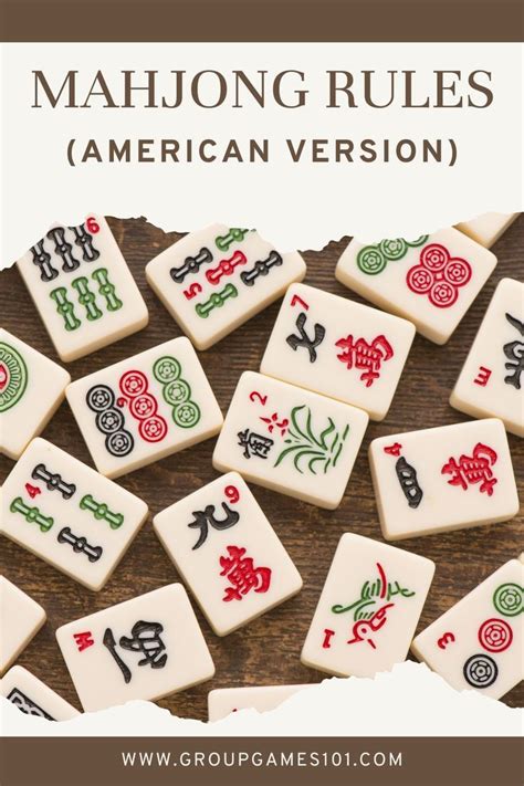 Mahjong Rules (American Version) | Card games for kids, Fun card games, Playing card games