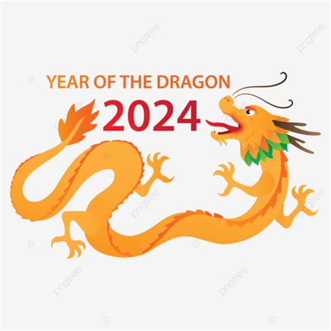 Feliz Ano Novo Chinês 2024 O Dragão Vetor PNG Cny 2024 Dragão