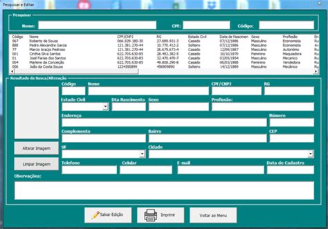 Planilha De Cadastro De Clientes Foto Loja Excel Easy