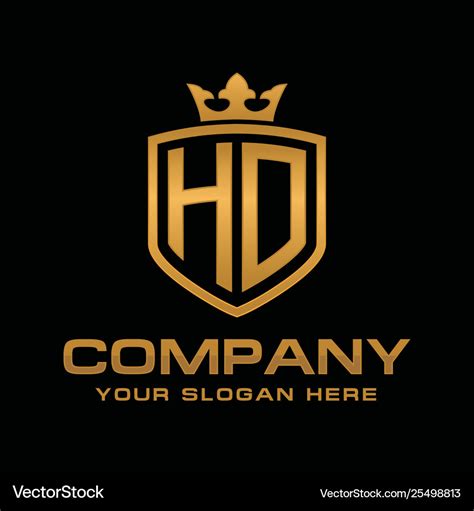 Hd logo Royalty Free Vector Image - VectorStock