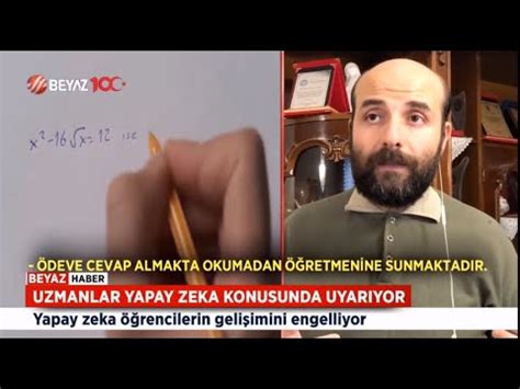 BEYAZ TV Doç Dr Ali Murat Kırık Yapay zekayla ödev nasıl yapılır