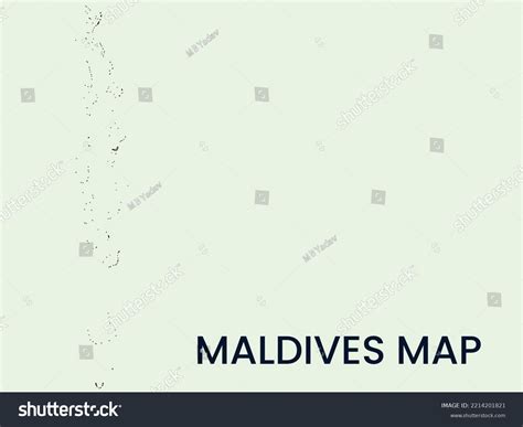 Map Of Maldives Outline Map Maldives Vector Royalty Free Stock