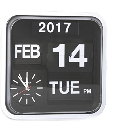 Fartech Calendrier Horloge Murale Horloge Flip R Tro Cm Amazon Fr