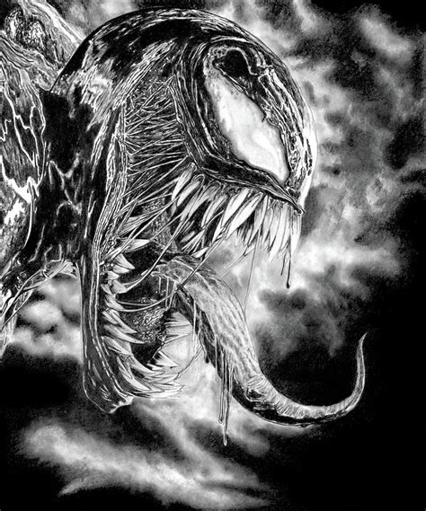 Venom Drawing By Paul Stowe Fine Art America