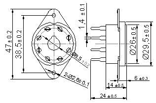 Tube Socket Octal TS8 PCRL 8 Pin Octal Sockets Sockets Tubes